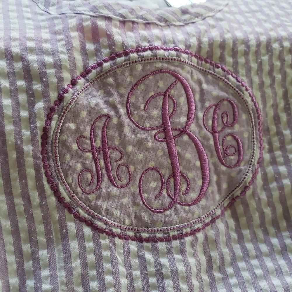 aBc Seersucker Monogram Sundress - Picture 9 of 9